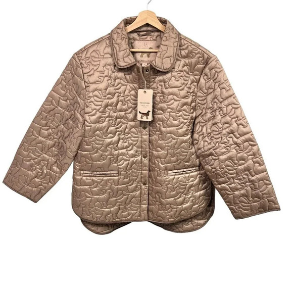 NWT Anthropologie Hide and Seek Unreal Fur See Me Jacket Size XL Coat Beige $359